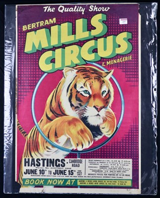 Lot 257 - Bertram Mills Circus poster (1)
