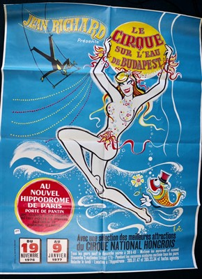 Lot 259 - Large French Circus posters including Jean...