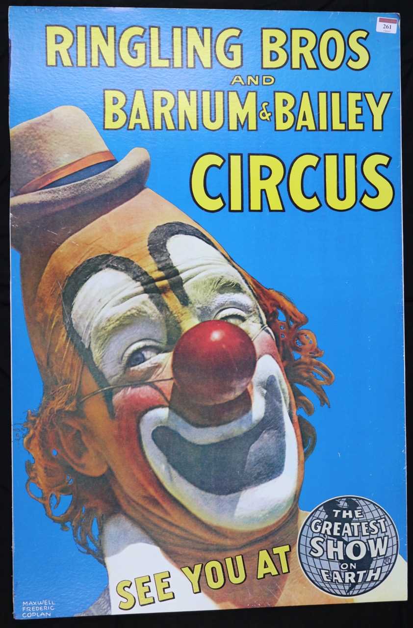 Lot 261 - Ringling Bros Barnum and Bailey Circus poster...