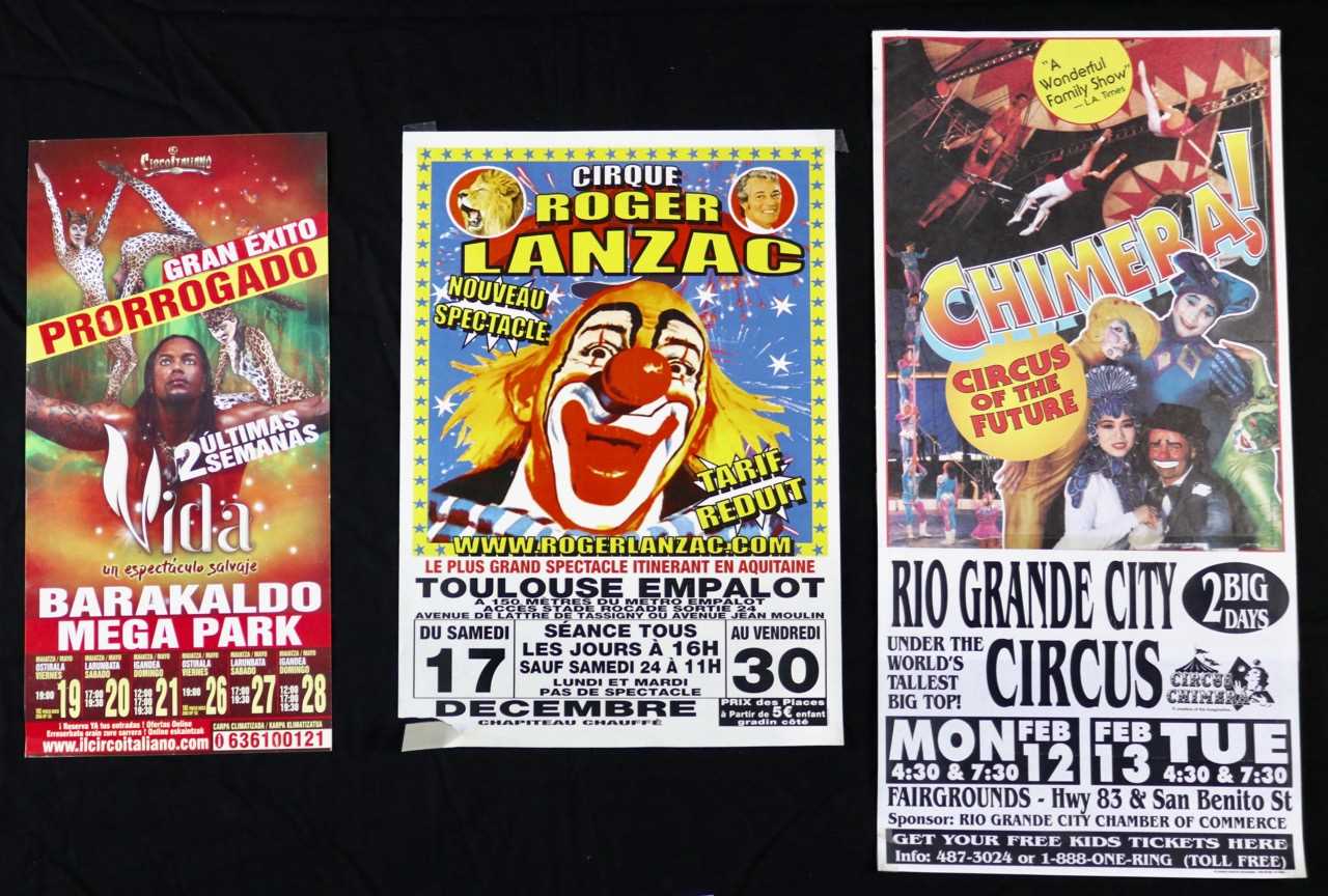 Lot 270 - European/USA circus posters (9)