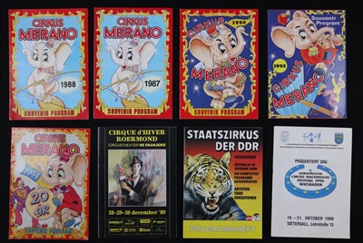 Lot 316 - European circus programmes (16)