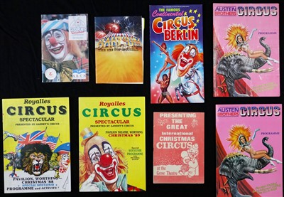 Lot 317 - English circus programmes (20)
