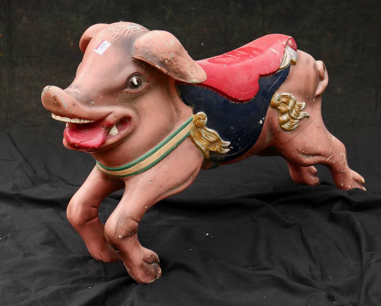 Lot 355 - Fibreglass fairground juvenile pig (1)