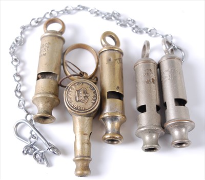 Lot 50 - A WW I trench whistle, A De Courcy & Co....