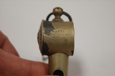 Lot 50 - A WW I trench whistle, A De Courcy & Co....