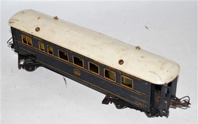 Lot 278 - 1926-41 Hornby Riviera Blue Train dining car,...