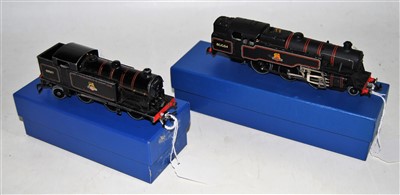 Lot 615 - Two Hornby-Dublo 3-rail tank locos BR black:...