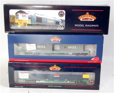 Lot 569 - A Bachmann 32-725Y class 66/5 diesel No. 66552...