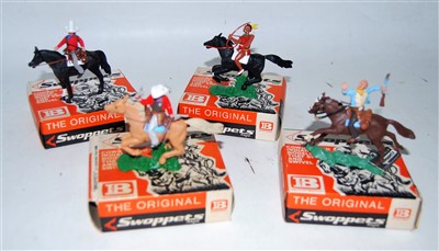 Lot 1230 - A Britains Swoppets boxed Cowboy & Indian...