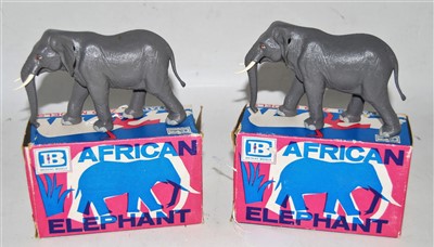 Lot 1234 - A Britains Zoo Models series plastic African...