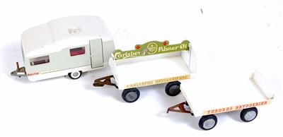 Lot 2514 - A collection of various loose Tekno trailers...