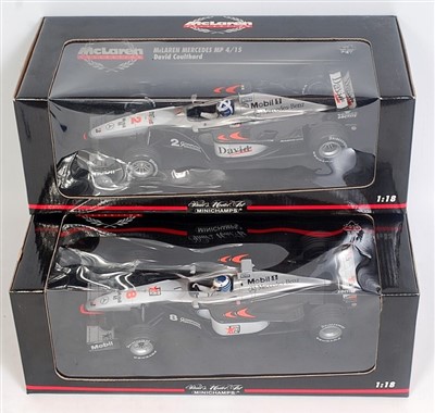 Lot 2515 - A Minichamps 1/18th scale F1 diecast group,...