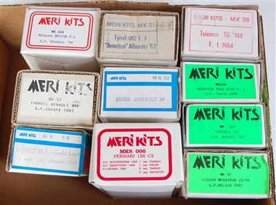 Lot 1524 - Ten various boxed 1/43 scale white metal Meri...