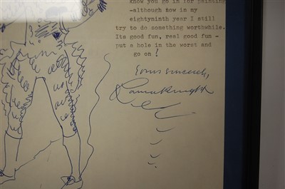 Lot 421 - Dame Laura Knight (1877-1970) - Clown study,...