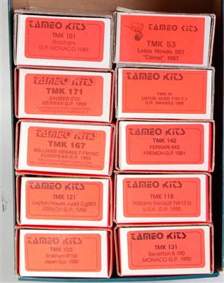 Lot 1533 - Ten various boxed Tameo kits 1/43 scale white...