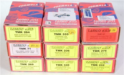 Lot 1537 - Nine various boxed as issued Tameo 1/43 scale...