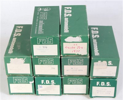 Lot 1539 - Ten various boxed FDS 1/43 scale white metal...