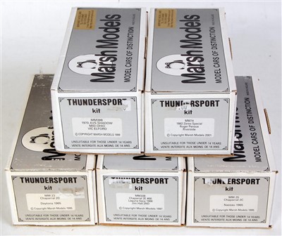 Lot 1554 - Five various boxed Thundersport kits 1/43...