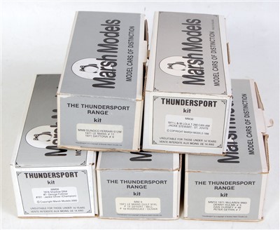 Lot 1555 - Five various boxed Marsh Models Thundersport...