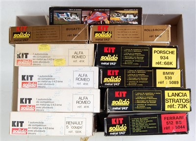 Lot 1575 - 11 various boxed Solido 1/43 scale metal...