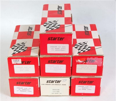 Lot 1586 - Seven various boxed resin 1.43 scale Starter...