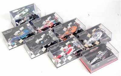 Lot 2535 - Eight various plastic cased Minichamps 1/43...