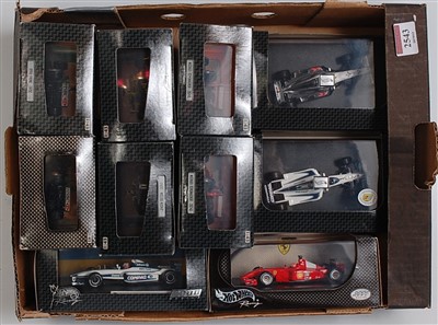 Lot 2543 - Ten various boxed Hotwheels Racing No. 2000...