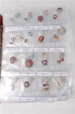 Lot 2710 - A large quantity of enamelled sporting related...