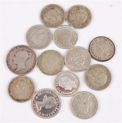 Lot 2047 - Great Britain, a collection of Victorian and later coins mainly being threepence's to include