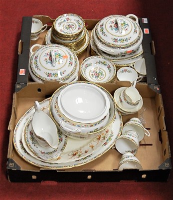 Lot 55 - A Coalport part tea and dinner service, in the...
