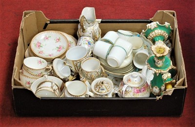 Lot 65 - A box of miscellaneous 19th century and later...