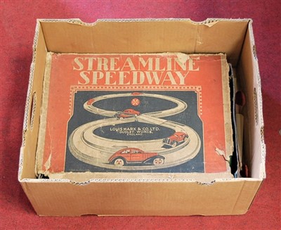Lot 80 - A boxed Steamline Speedway set by Louis Marx &...