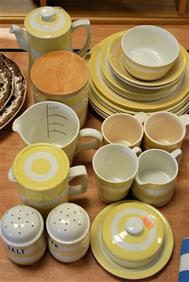 Lot 82 - A collection of Cornishware tablewares in the...