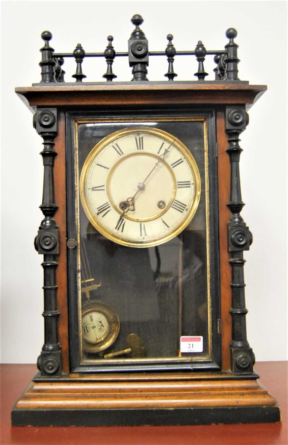 Lot 21 - A late 19th century continental walnut and...