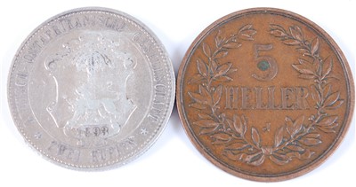 Lot 2050 - German East Africa, 1893 two rupee