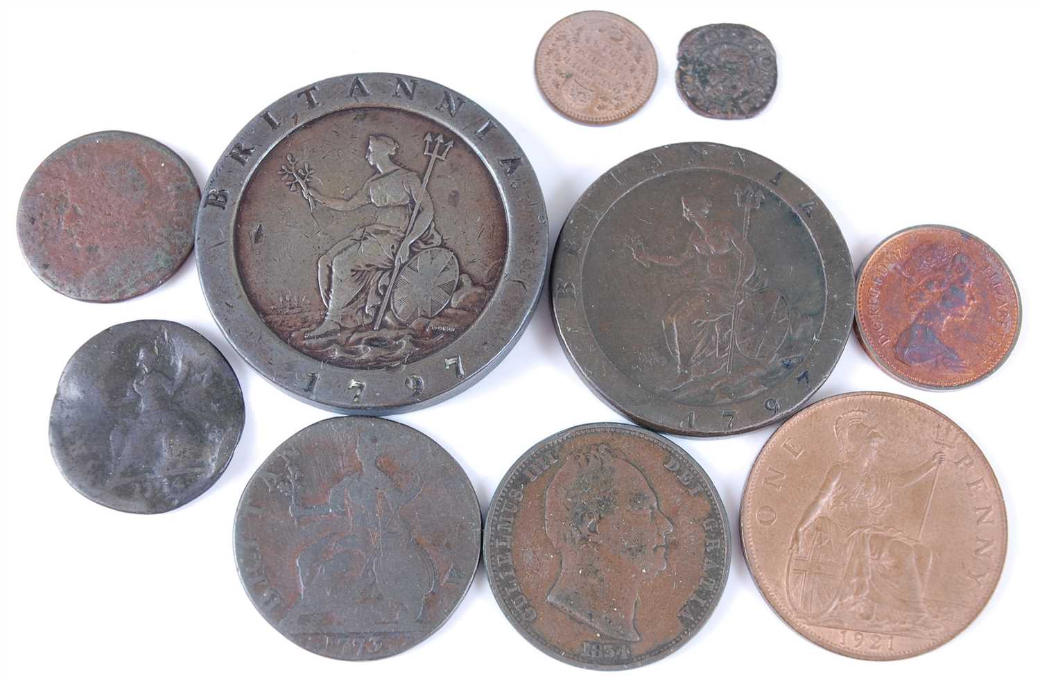Lot 2027 - Great Britain, a collection of copper coinage to include