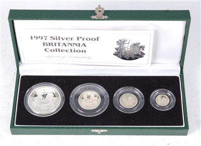 Lot 2251 - Great Britain, 1997 Britannia four coin silver proof set