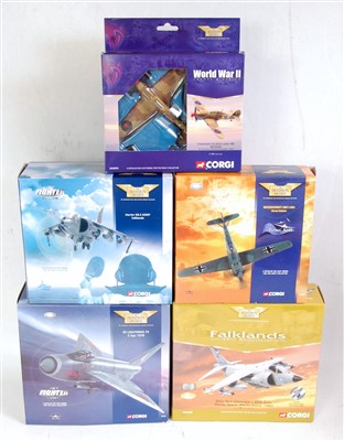 Lot 2555 - Ten various boxed mixed scale Corgi Aviation...