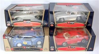 Lot 2582 - Nine various boxed Bburago 1/18 scale diecasts...