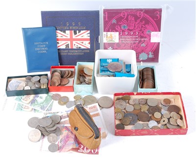 Lot 2259 - Great Britain and World, a collection of coins and banknotes to include