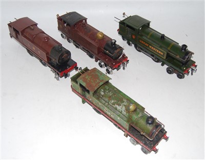 Lot 359 - Four Hornby clockwork tank locos: 1936-7 No. 2...