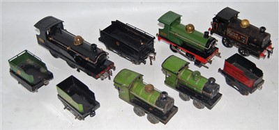 Lot 362 - Five Hornby clockwork locos: 1921-3 No. 2 loco...