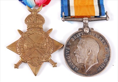 Lot 244 - A WW I pair of medals to include