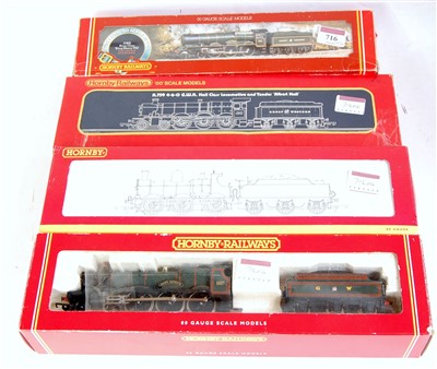 Lot 716 - 4 Hornby steam locomotives, all GWR livery...