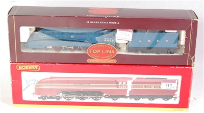 Lot 717 - Hornby R304 LNER blue class A4 engine and...