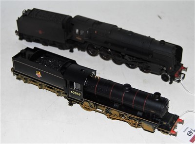 Lot 749 - Two Hornby black locos and tenders, R3305 LNER...