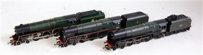 Lot 750 - Three Hornby Britannia 4-6-2 locos and tenders,...