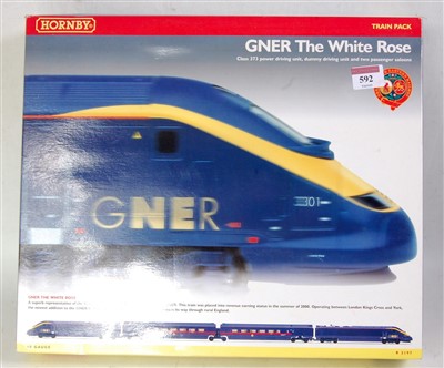 Lot 592 - Hornby R2197 class 373 overhead electric train...