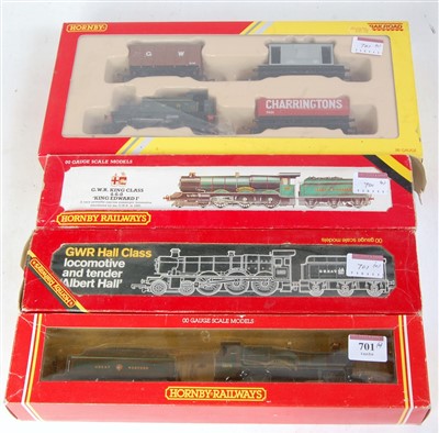 Lot 701 - Four Hornby locos: R125 'County of Cornwall',...