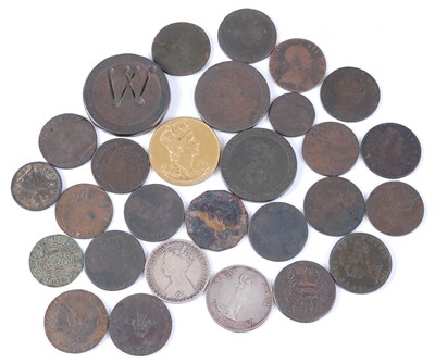 Lot 2267 - Great Britain and World, a collection of 18th century and later coins and tokens to include